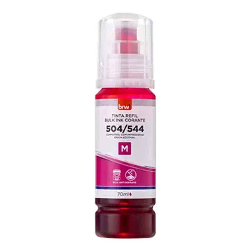 TINTA REFIL CORANTE 544 MAGENTA P/ EPSON 70ml - CX C/ 1UN