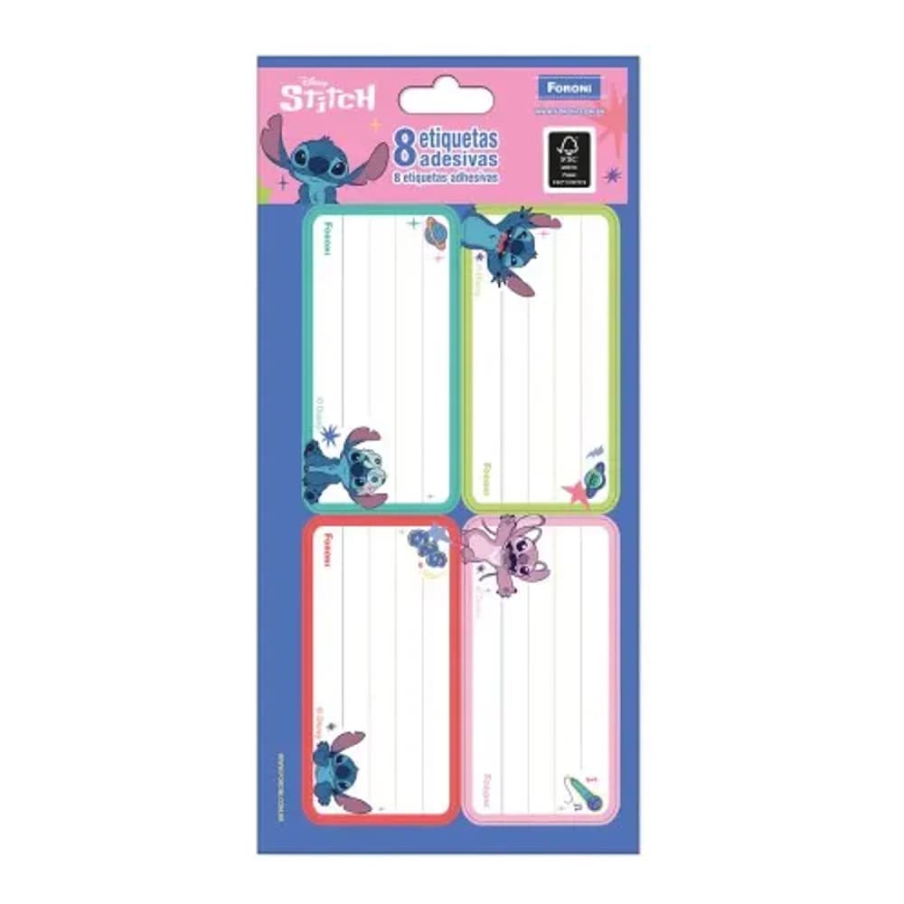 ETIQUETA ADESIVA 8 UNI STITCH FORONI