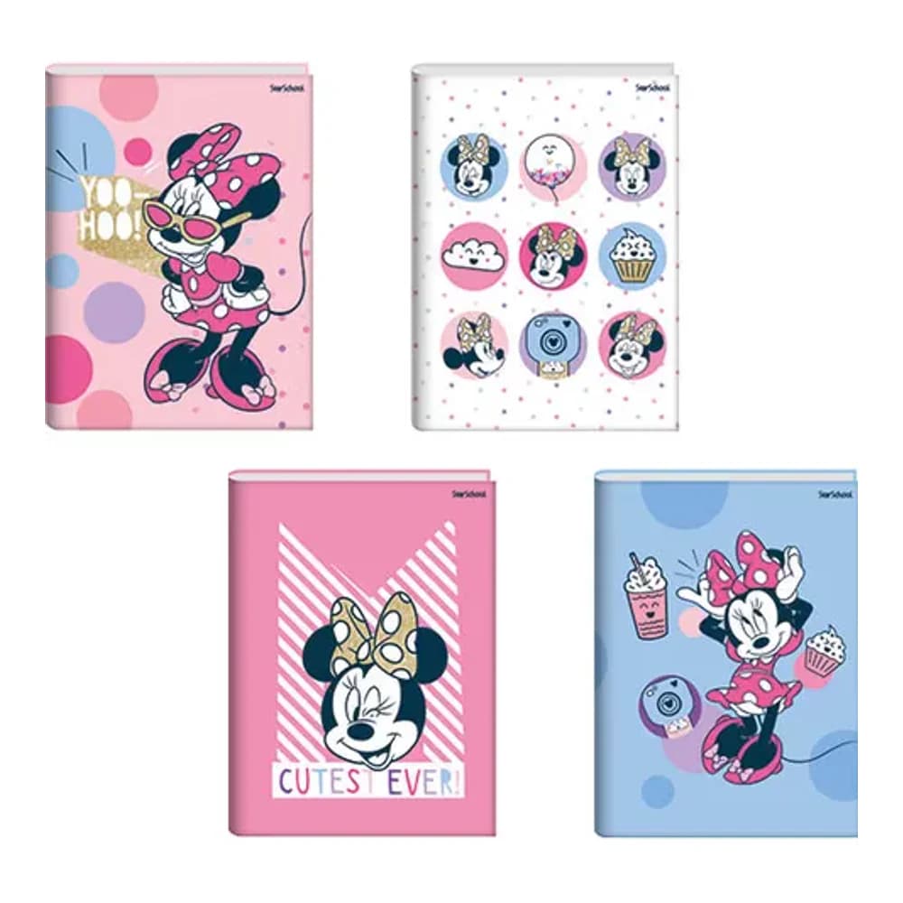 CADERNO 1/4 MINNIE ARCOM