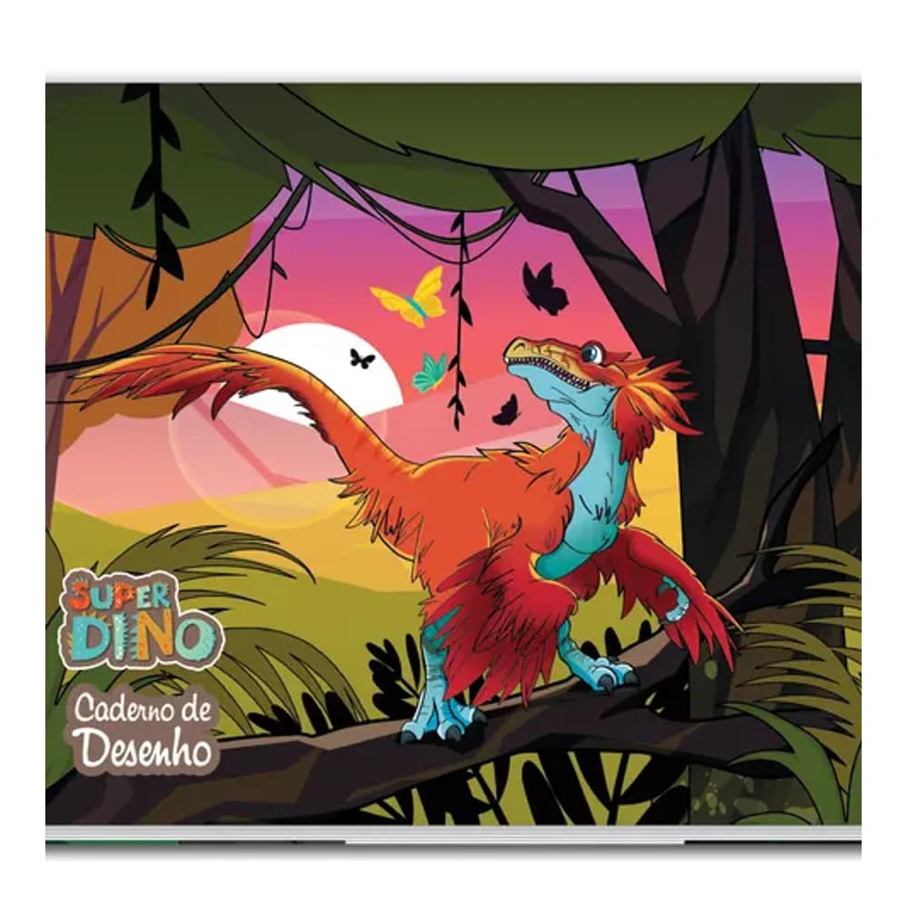 CAD. DESENHO UNIV. C/D 80 FLS - SUPER DINO CREDEAL