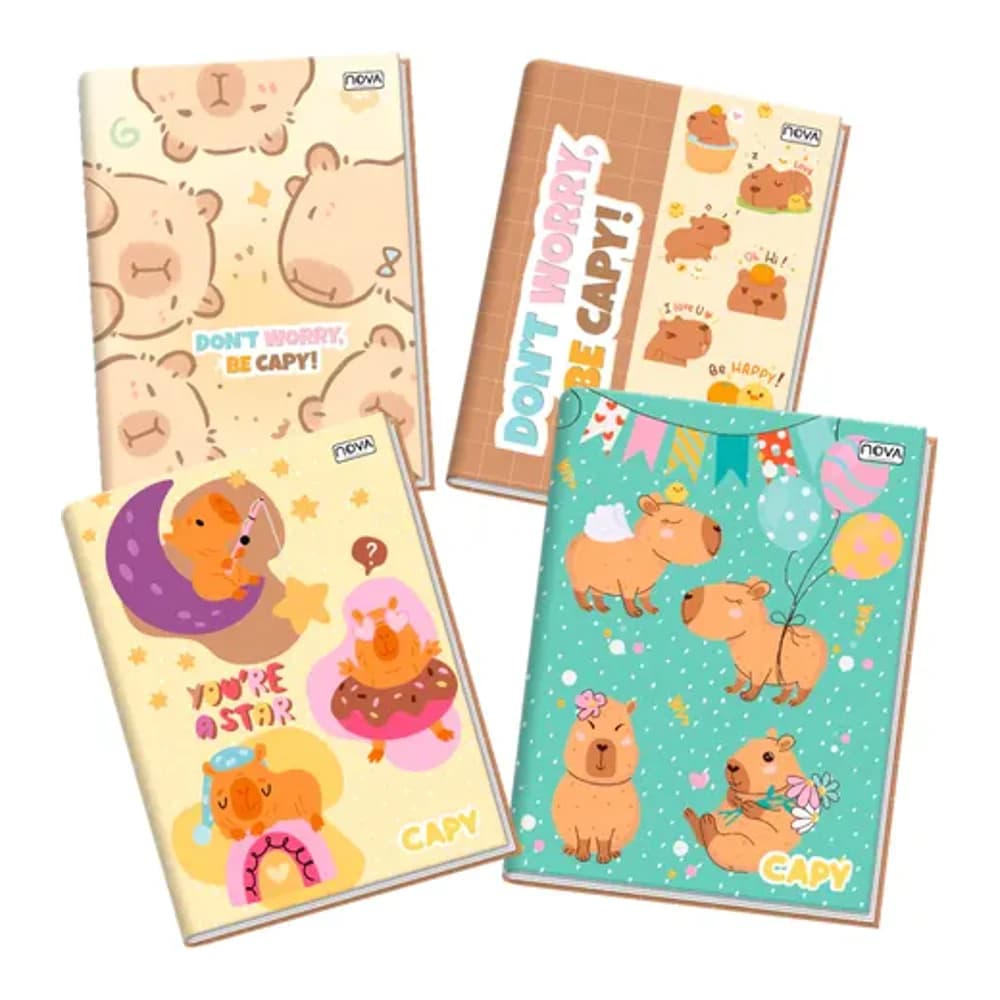 CADERNO BROCHURA CAPY 96FLS NOVA