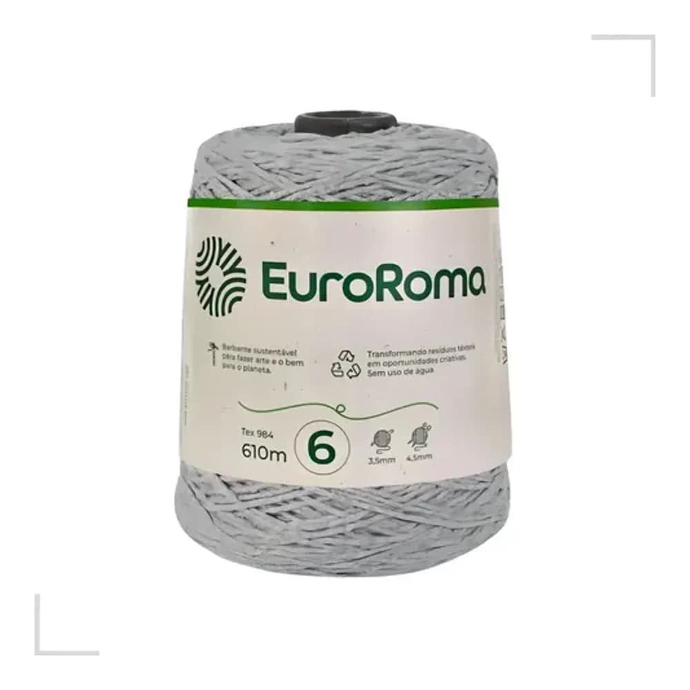 BARBANTE ROLO 610M CINZA EUROFIOS