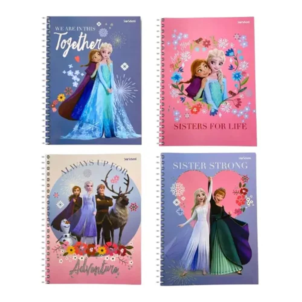 CADERNO 1 MATERIA STARSCHOOL DISNEY FROZEN  ARCOM