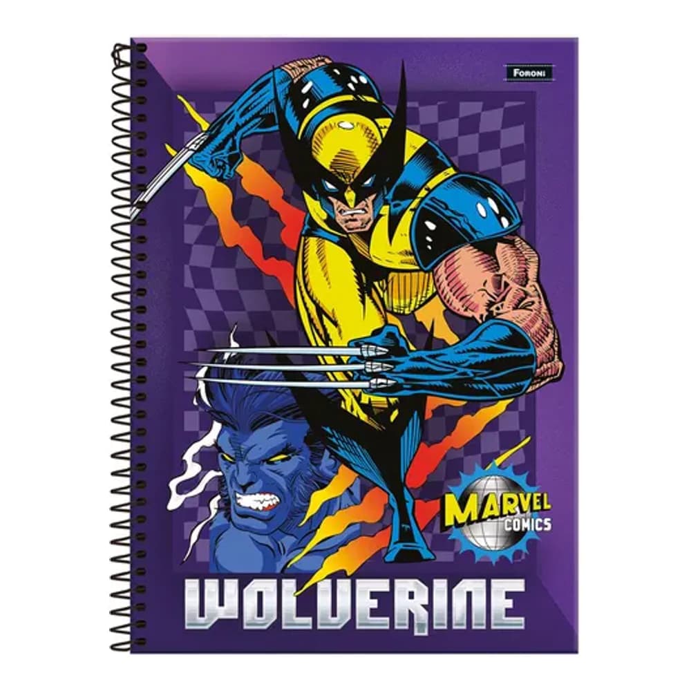 CADERNO 10 MATERIAS  MARVEL COMICS FORONI