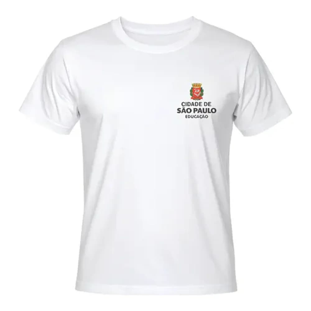 CAMISETA GOLA BRANCA ESCOLAR