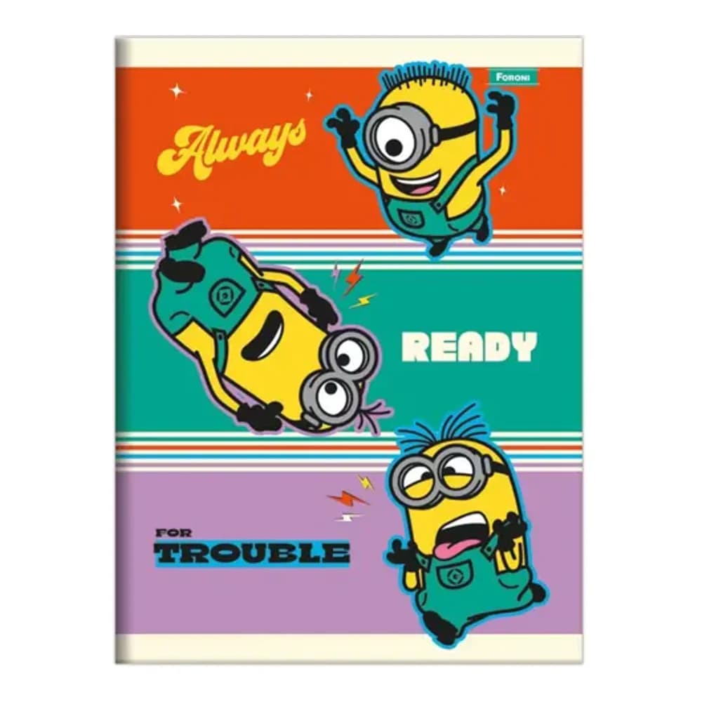 CADERNO BROCHURÃO MINIONS FORONI