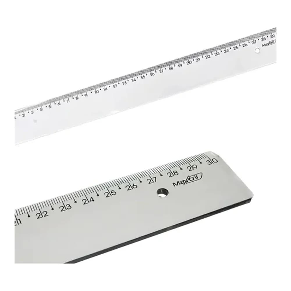 REGUA PLASTICA 30 CM