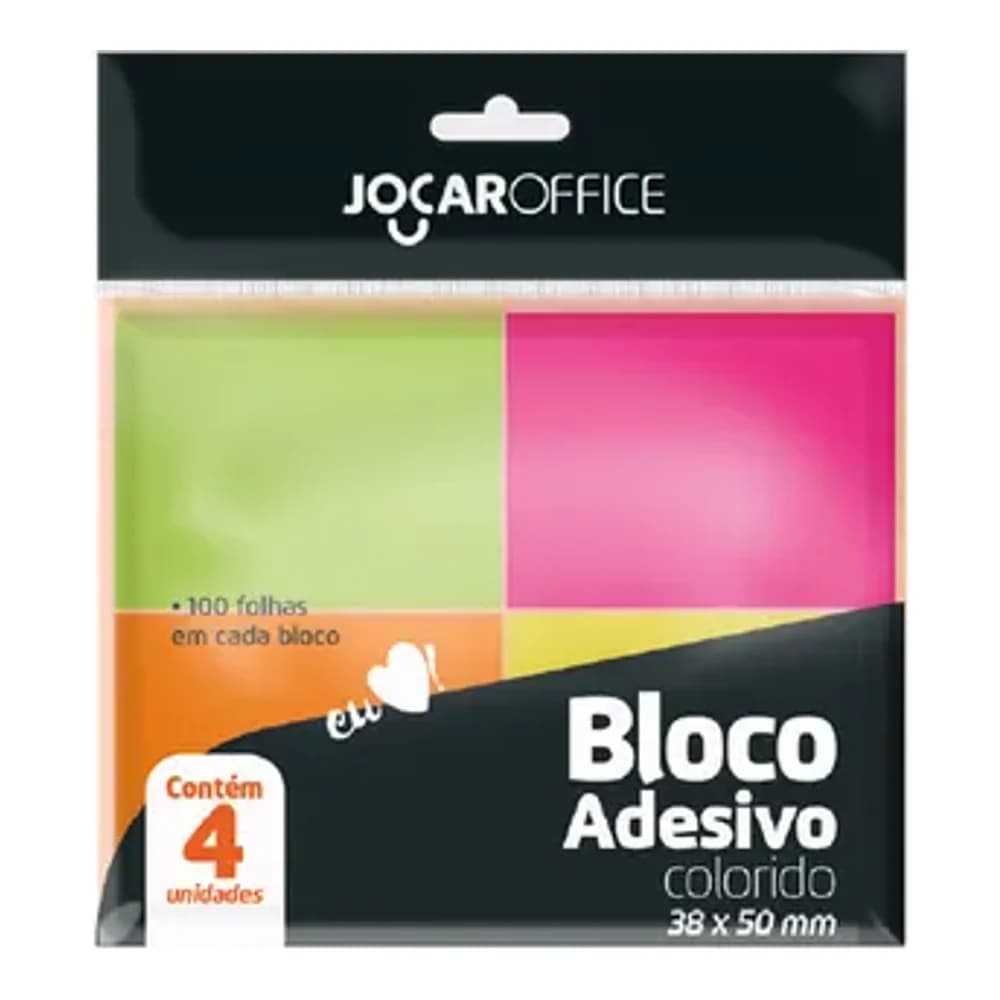 BLOCO DE POST IT COR NEON