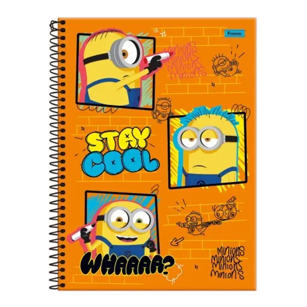CADERNO 01 MATERIA MINIONS FORONI