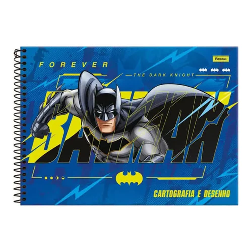 CADERNO CARTOGRAFIA 80fls BATMAN