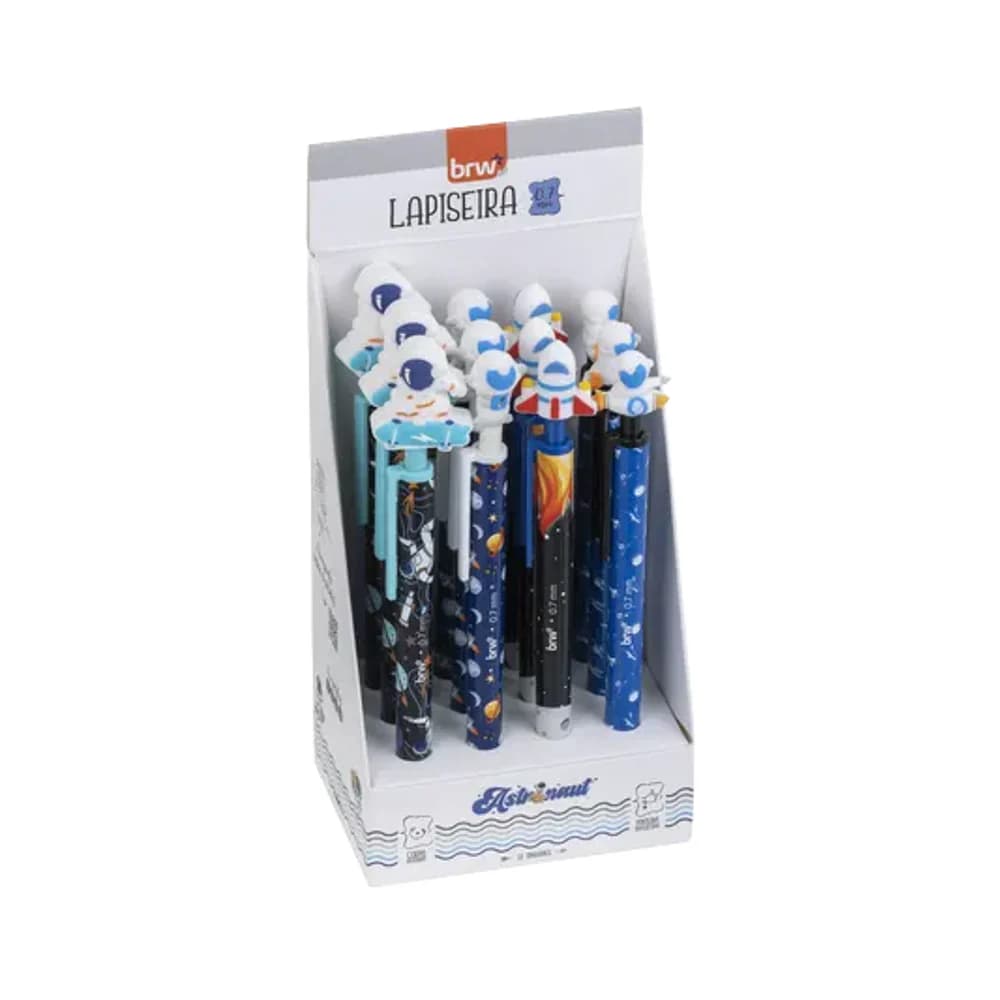 LAPISEIRA PLÁSTICA DIVERTIDA 0,7MM - ASTRONAUT