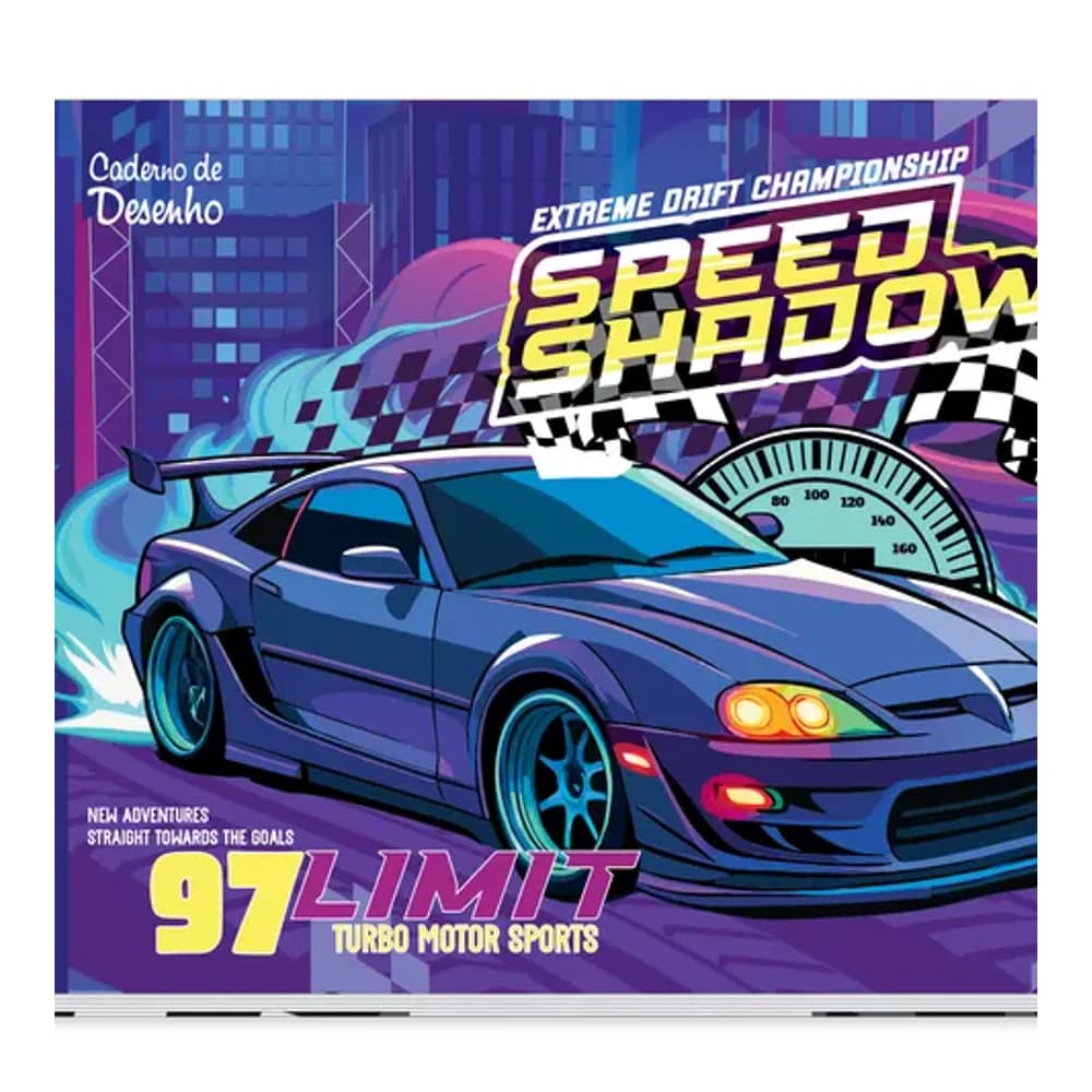 CAD. DESENHO UNIV. C/D 80 FLS - SUPER CARS