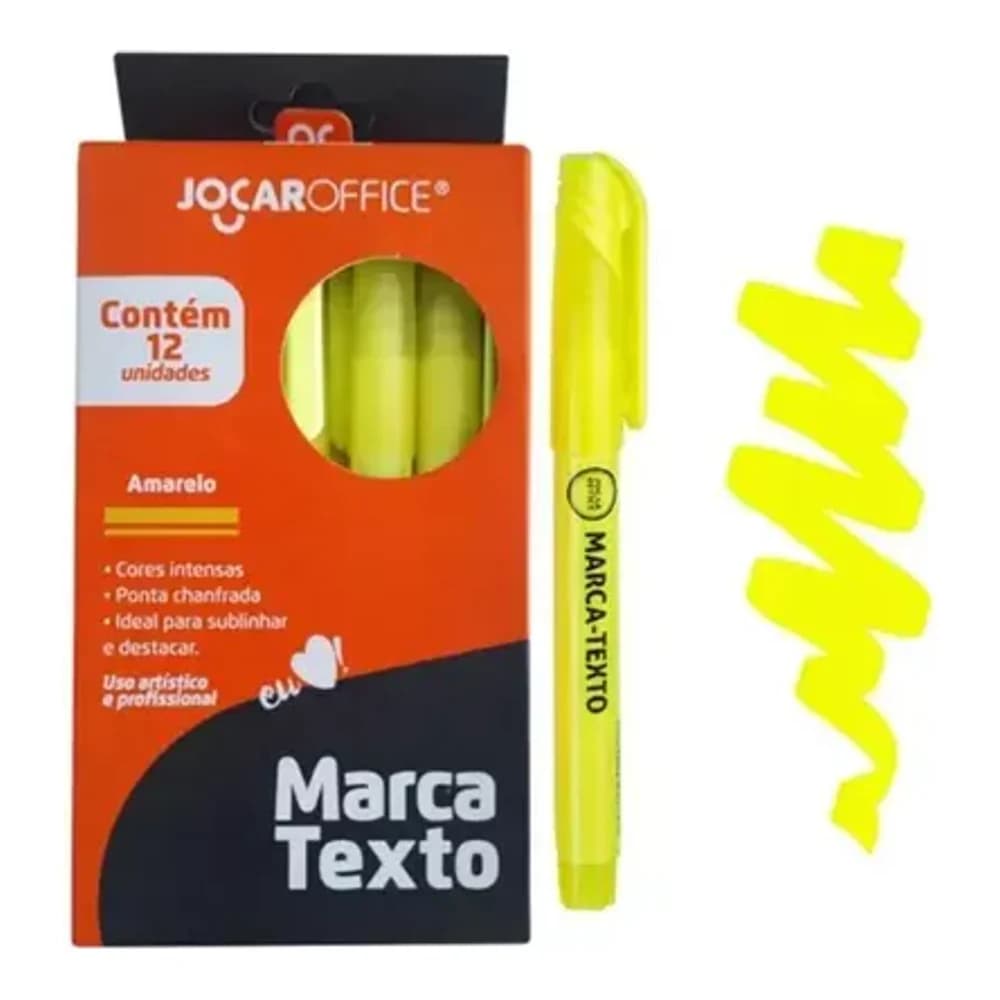 MARCA TEXTO AMARELO JOCAR OFFICE