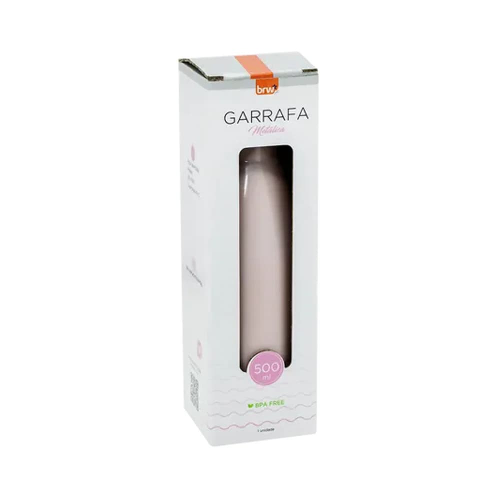 GARRAFA DE AÇO INOXIDÁVEL 500ML - ROSA