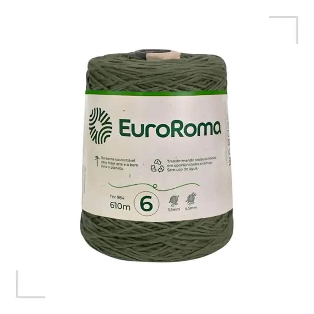 BARBANTE ROLO 610M VERDE MILITAR EUROFIOS