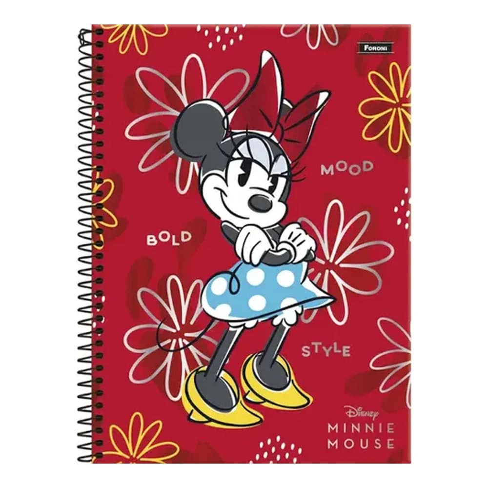 CADERNO 10 MATERIAS MINNIE VINTAGE FORONI