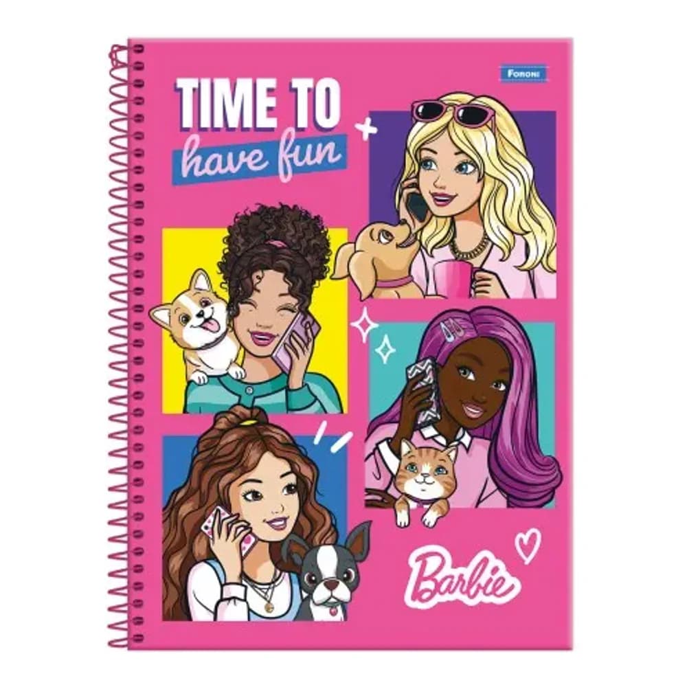 CADERNO 01 MATERIA BARBIE FORONI