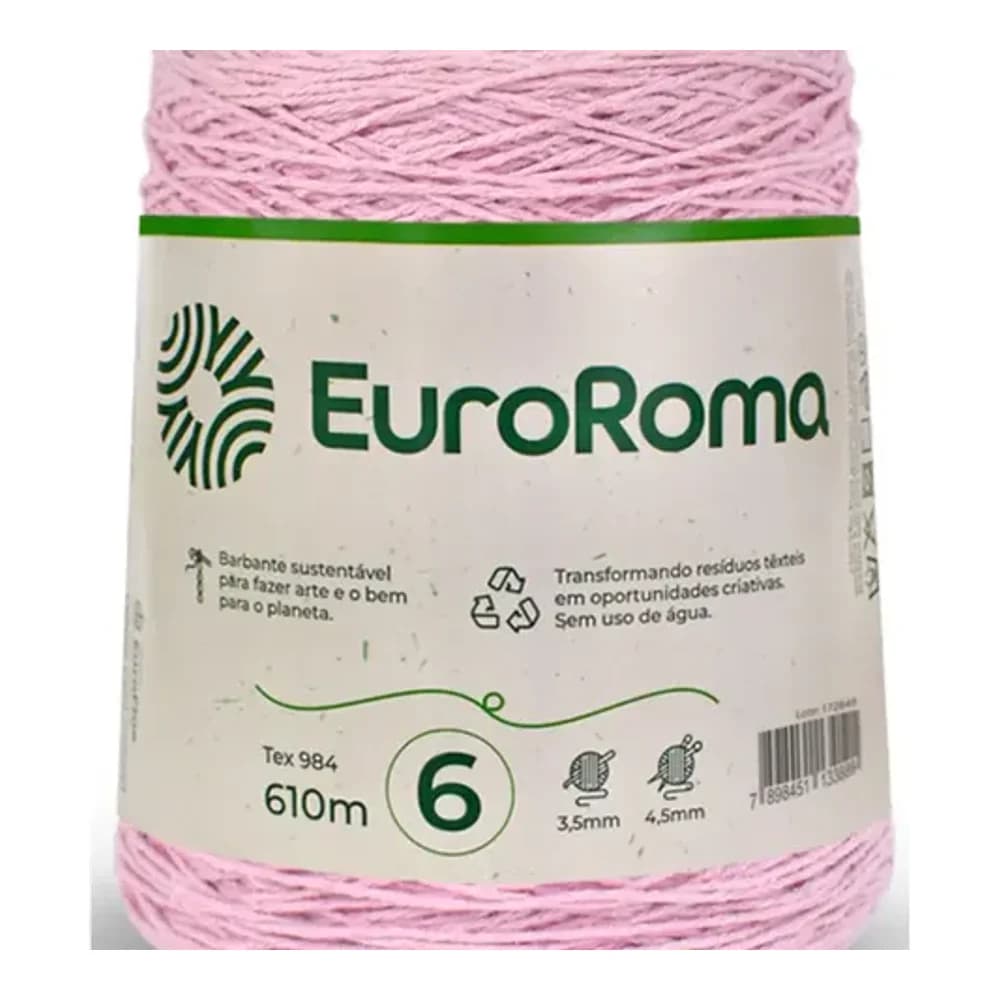 BARBANTE ROLO 610M ROSA BEBE EUROFIOS