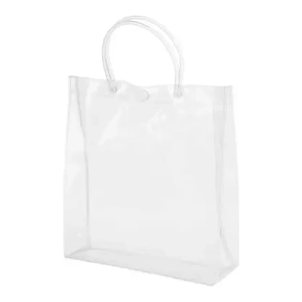 SACOLAS PVC TRANSPARENTE COM ALÇA 20x20
