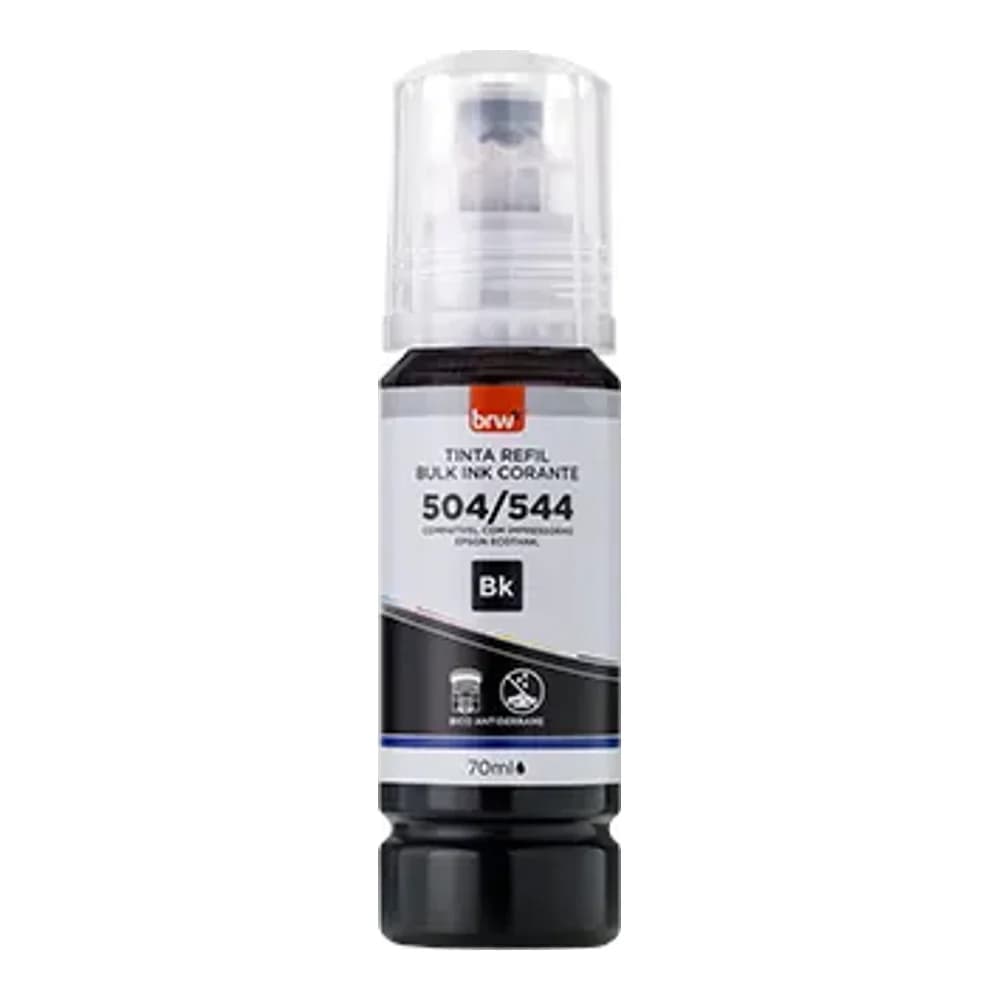 TINTA REFIL CORANTE 544 BLACK P/ EPSON 70ml - CX C/ 1UN