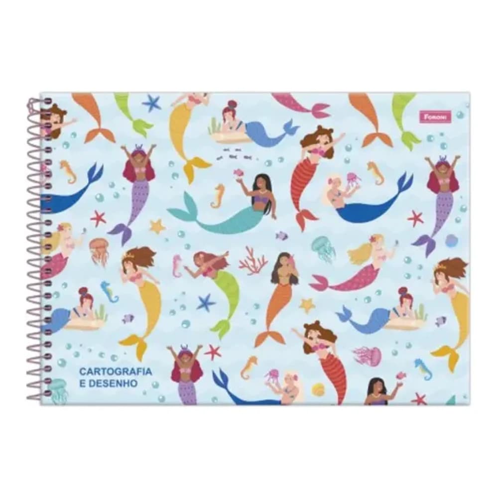 CADERNO CARTOGRAFIA 80fls SEREIAS