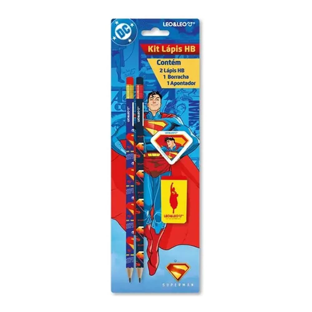 KIT LAPIS HB SUPERMAN