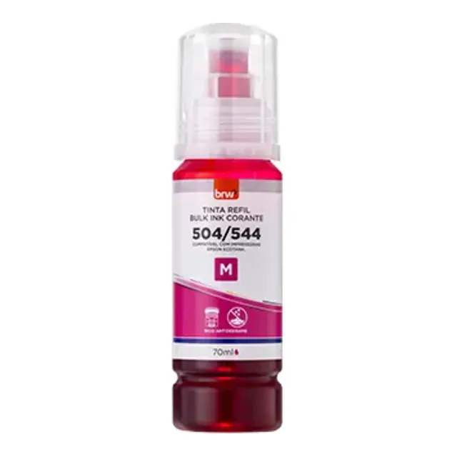 TINTA REFIL CORANTE 544 MAGENTA P/ EPSON 70ml - CX C/ 1UN