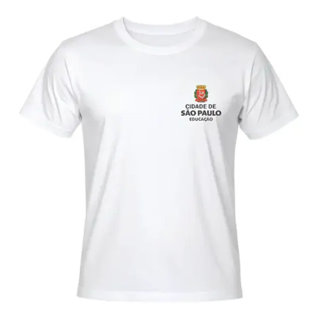 CAMISETA GOLA BRANCA ESCOLAR