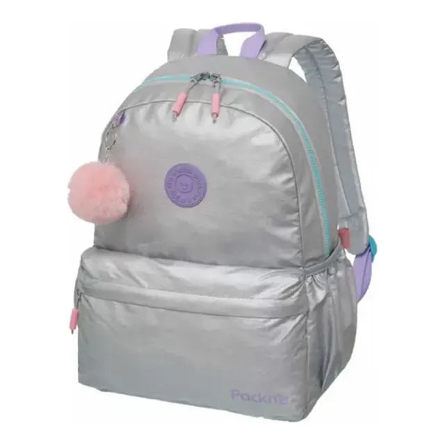 MOCHILA COSTAS PACK ME ENJOY PRATA