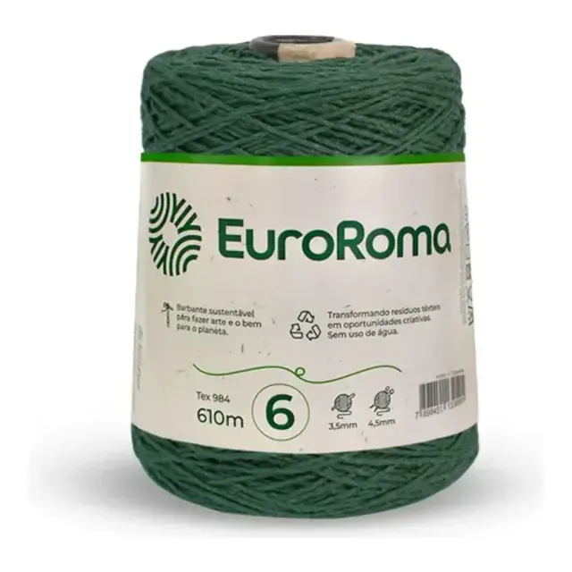 BARBANTE ROLO 610M VERDE MUSGO EUROFIOS