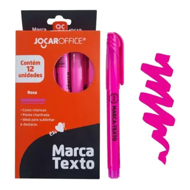 MARCA TEXTO ROSA JOCAR OFFICE