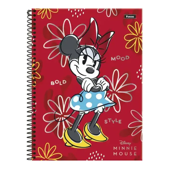 CADERNO 10 MATERIAS MINNIE VINTAGE FORONI