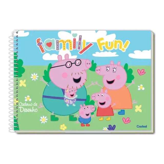CAD. DESENHO UNIV. C/D 80 FLS - PEPPA PIG