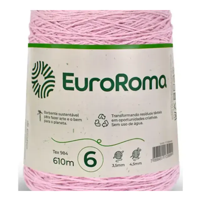 BARBANTE ROLO 610M ROSA BEBE EUROFIOS