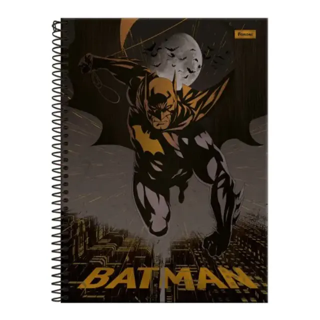 CADERNO 10 MATERIAS  BATMAN FORONI